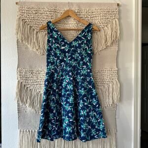 Draper James Floral Knot Shoulder Dress
